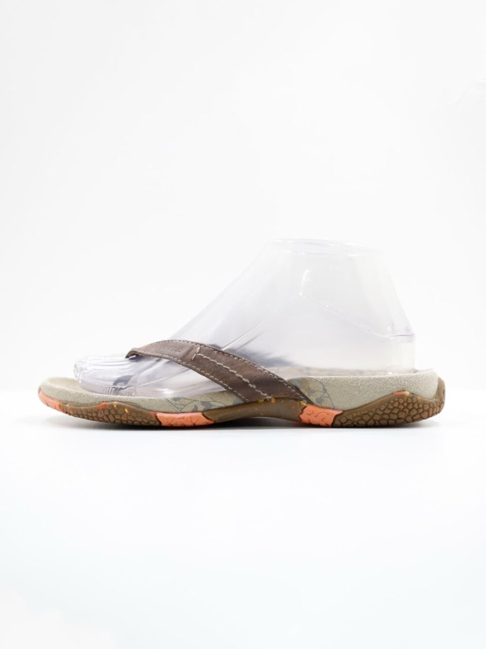 Merrell Terragina Brown Leather Lightweight Flat Thong Sandals - Women's 7